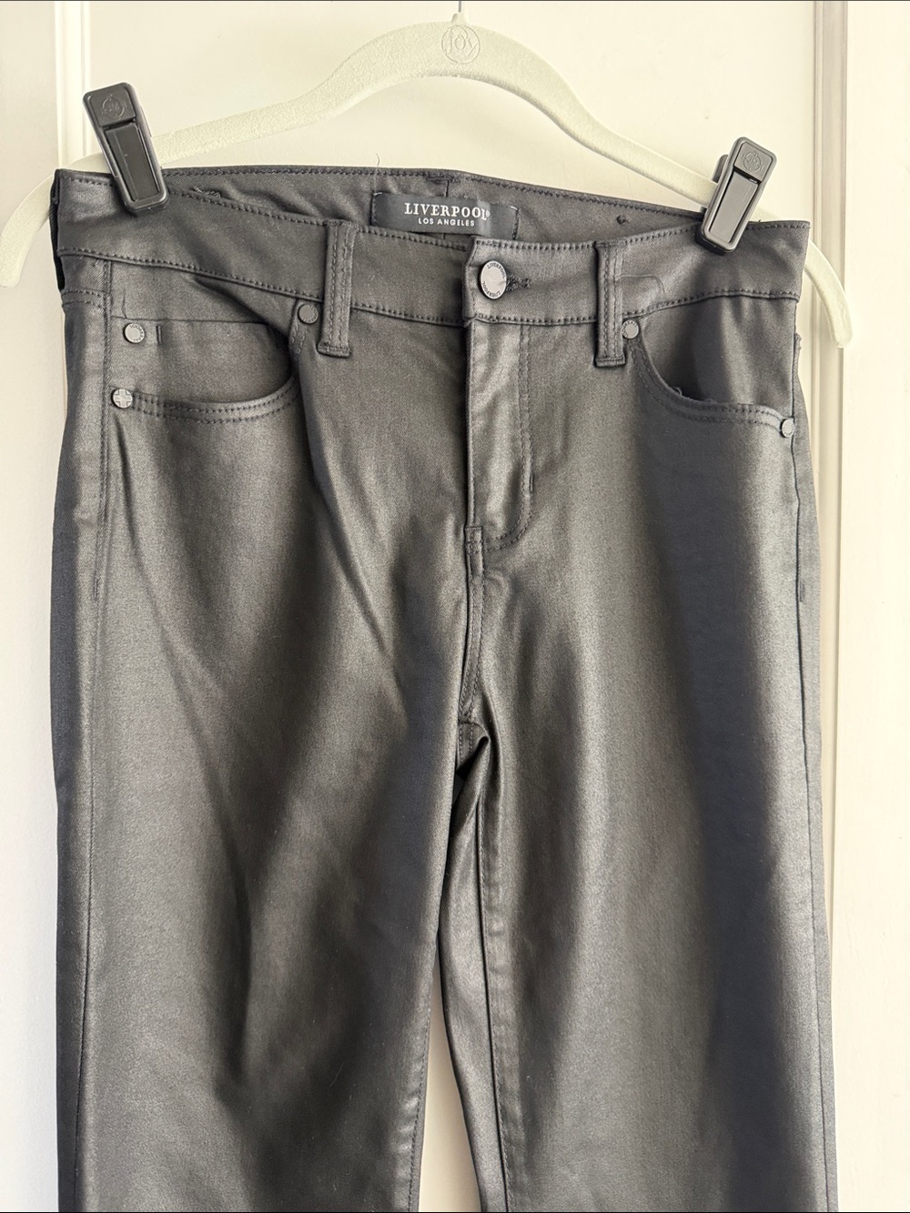 Liverpool Women's Black Coated Jeans